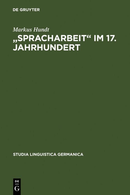 Cover-Bild "Spracharbeit" im 17. Jahrhundert