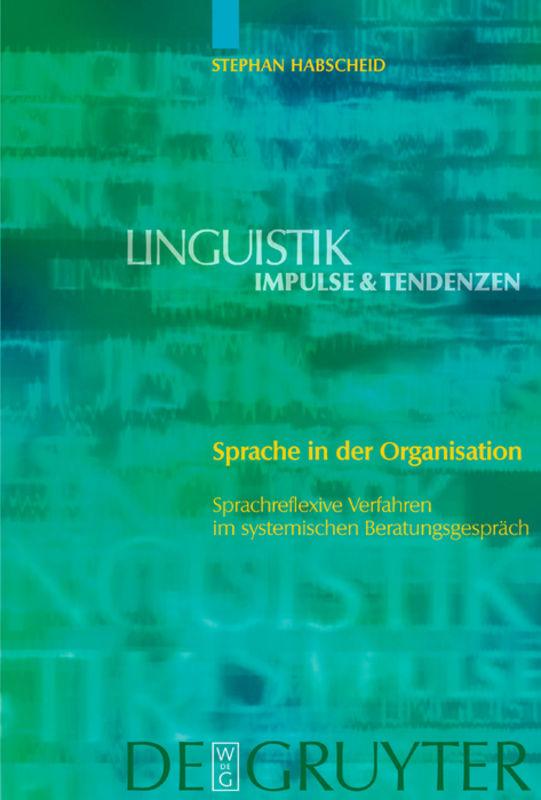 Cover-Bild Sprache in der Organisation