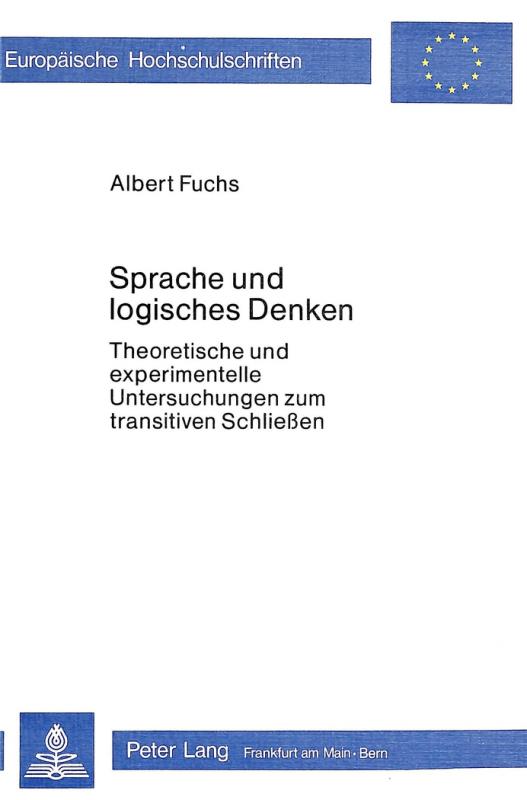 Cover-Bild Sprache und logisches Denken