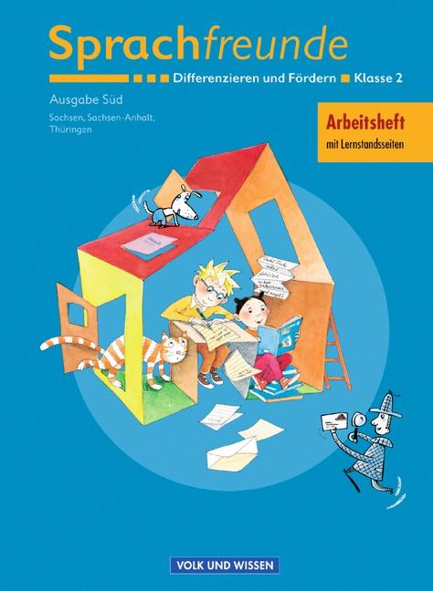 Cover-Bild Sprachfreunde - Ausgabe Süd 2004 (Sachsen, Sachsen-Anhalt, Thüringen) / 2. Schuljahr - Differenzieren und Fördern