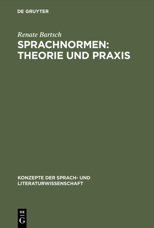 Cover-Bild Sprachnormen: Theorie und Praxis