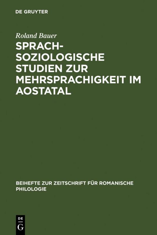 Cover-Bild Sprachsoziologische Studien zur Mehrsprachigkeit im Aostatal