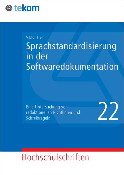 Cover-Bild Sprachstandardisierung in der Softwaredokumentation