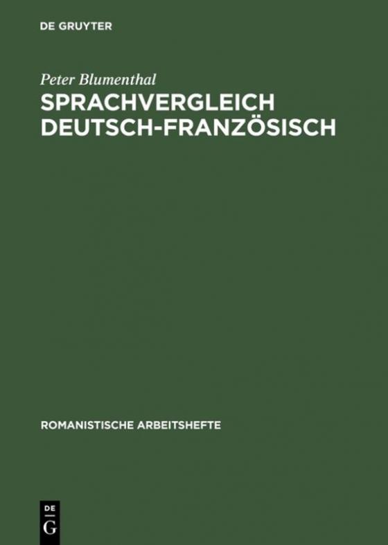 Cover-Bild Sprachvergleich Deutsch-Französisch