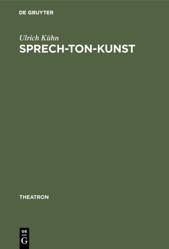 Cover-Bild Sprech-Ton-Kunst