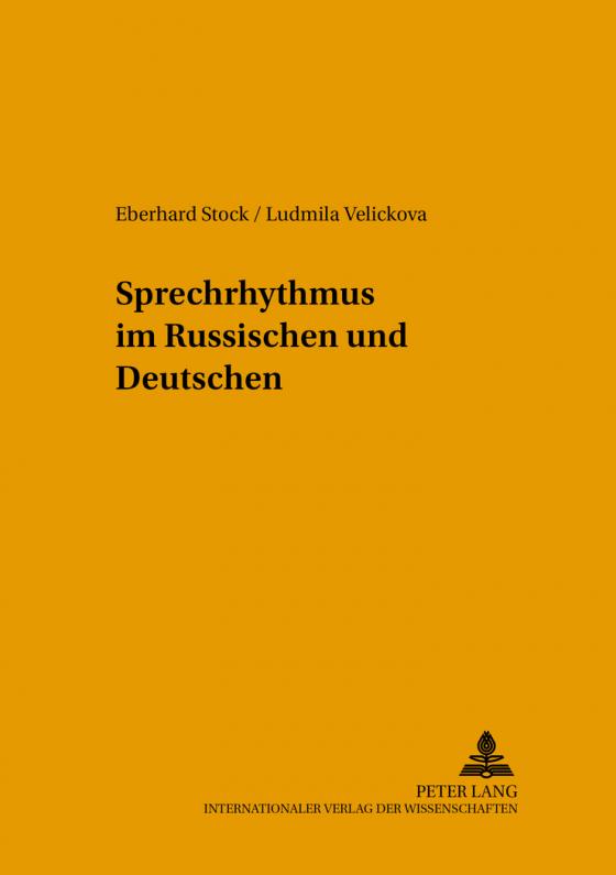 Cover-Bild Sprechrhythmus im Russischen und Deutschen