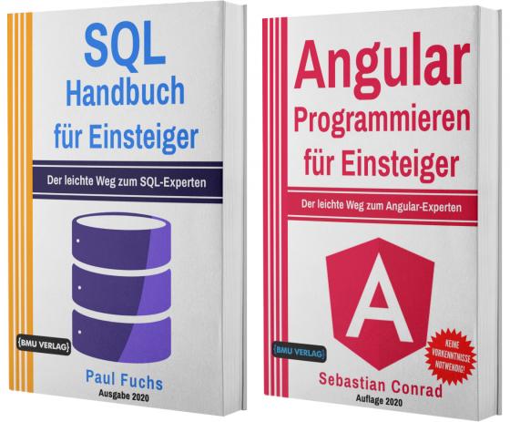 Cover-Bild SQL Handbuch für Einsteiger + Angular Programmieren für Einsteiger (Hardcover)