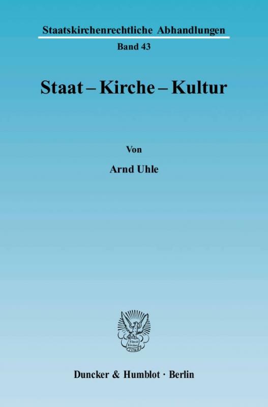 Cover-Bild Staat - Kirche - Kultur.