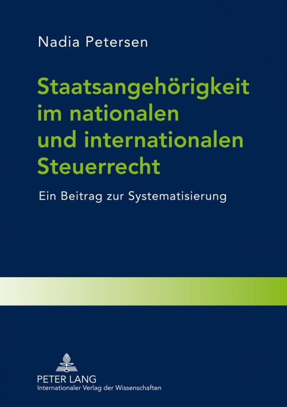 Cover-Bild Staatsangehörigkeit im nationalen und internationalen Steuerrecht
