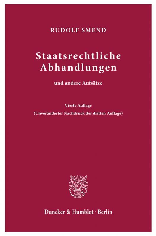 Cover-Bild Staatsrechtliche Abhandlungen