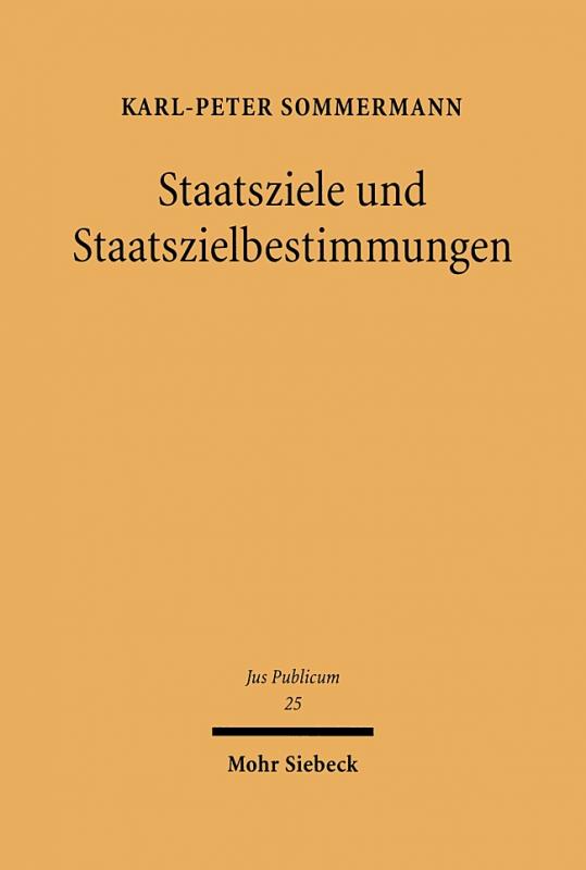 Cover-Bild Staatsziele und Staatszielbestimmungen