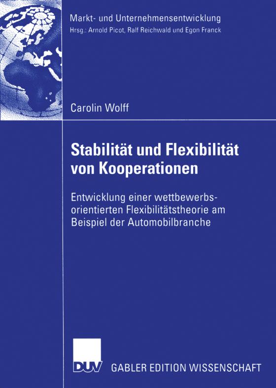 Cover-Bild Stabilität und Flexibilität von Kooperationen