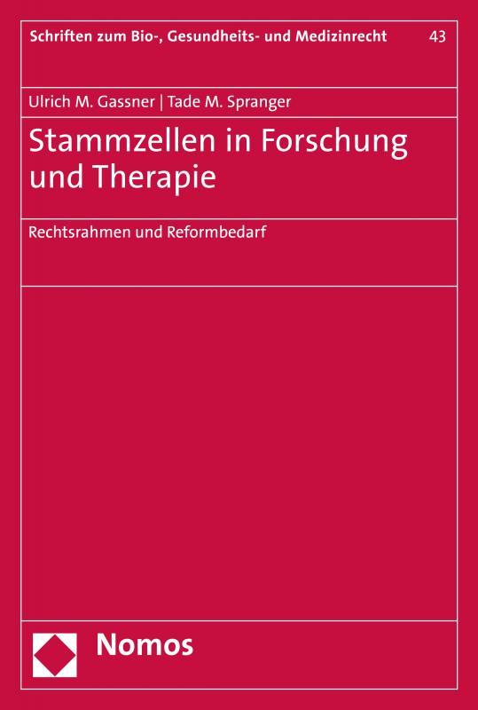 Cover-Bild Stammzellen in Forschung und Therapie