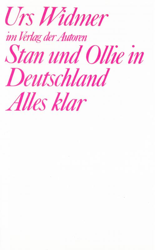 Cover-Bild Stan und Ollie in Deutschland / Alles klar