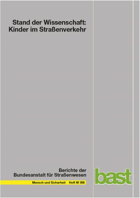 Cover-Bild Stand der Wissenschaft: Kinder im Straßenverkehr