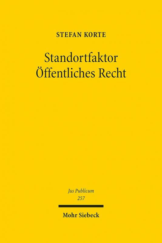 Cover-Bild Standortfaktor Öffentliches Recht