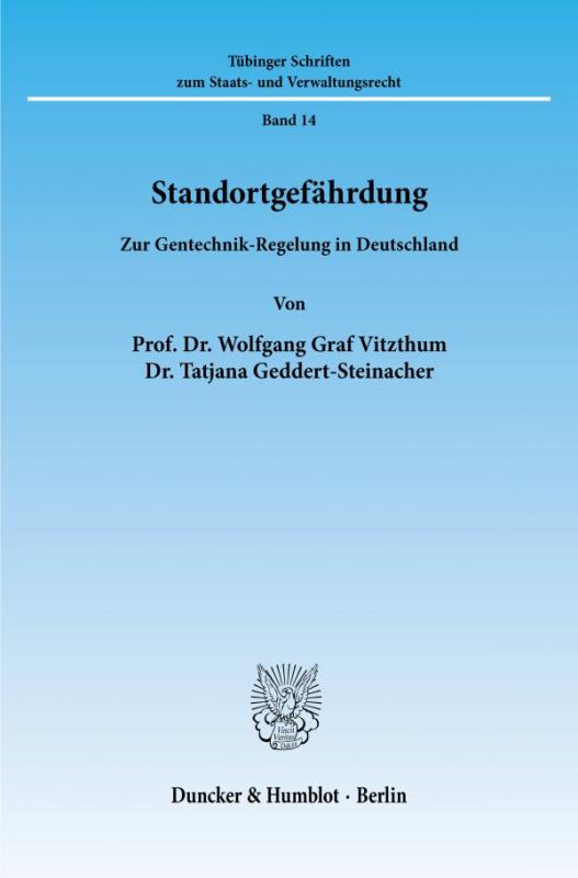 Cover-Bild Standortgefährdung.