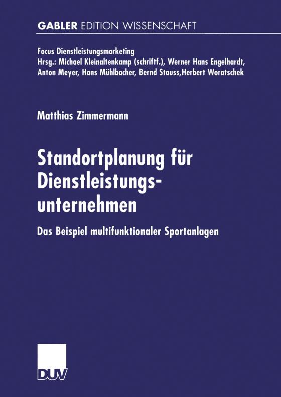 Cover-Bild Standortplanung für Dienstleistungsunternehmen