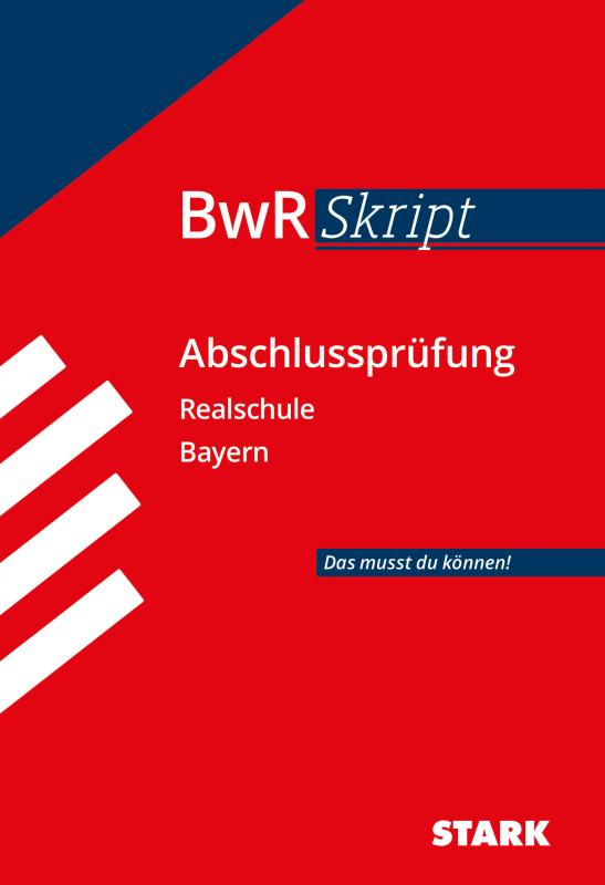 Cover-Bild STARK BWR-Skript Realschule Bayern