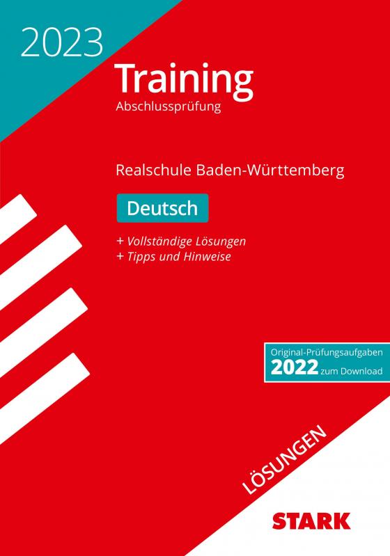 Cover-Bild STARK Lösungen zu Training Abschlussprüfung Realschule 2023 - Deutsch - BaWü
