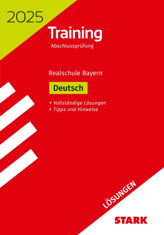 Cover-Bild STARK Lösungen zu Training Abschlussprüfung Realschule 2025 - Deutsch - Bayern