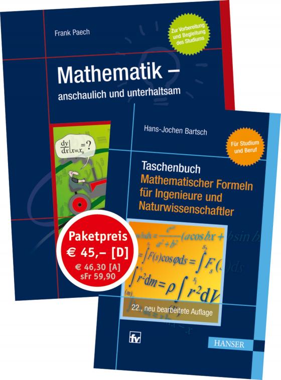 Cover-Bild Starterpaket: Paech, Mathematik - anschaulich und unterhaltsam 2.A. / Bartsch, Taschenbuch mathematischer Formeln 22.A.