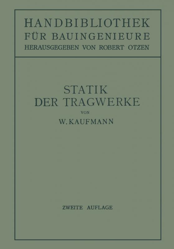 Cover-Bild Statik der Tragwerke