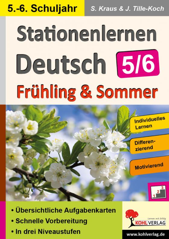 Cover-Bild Stationenlernen Deutsch / Frühling & Sommer - Klasse 5/6