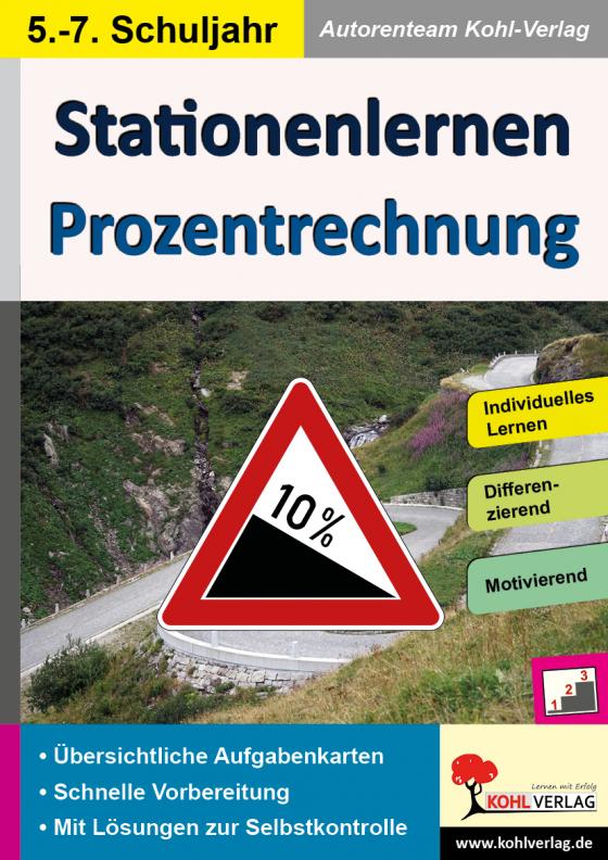 Cover-Bild Stationenlernen Prozentrechnung