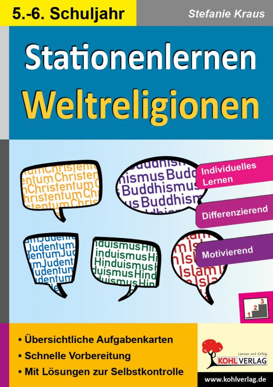 Cover-Bild Stationenlernen Weltreligionen / Klasse 5-6