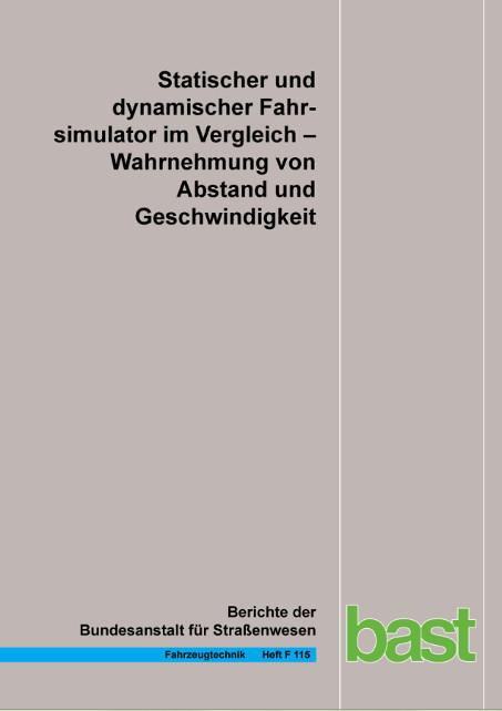 Cover-Bild Statischer und dynamischer Fahrsimulator im Vergleich