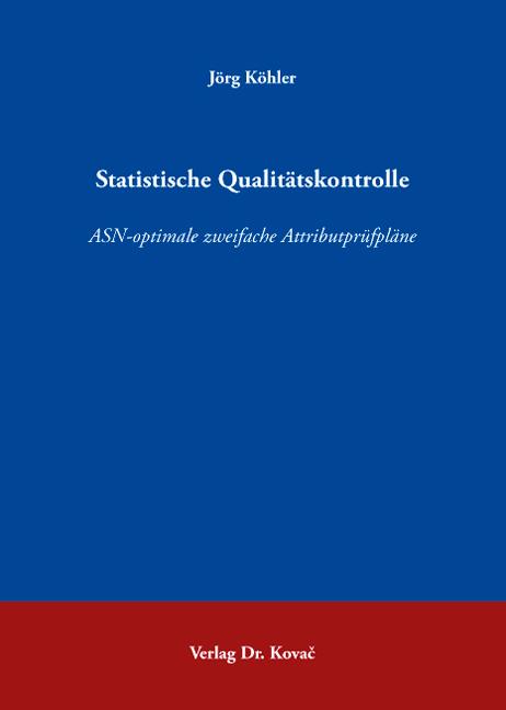 Cover-Bild Statistische Qualitätskontrolle