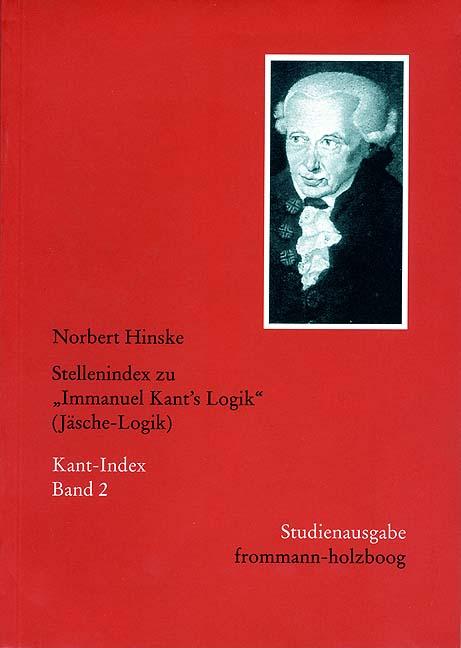 Cover-Bild Stellenindex zu »Immanuel Kant's Logik« (Jäsche-Logik)