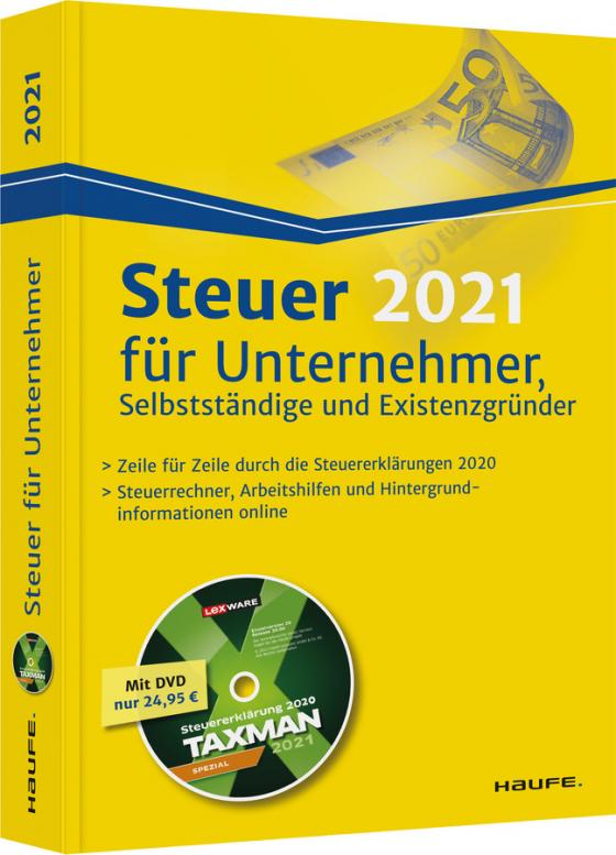 Cover-Bild Steuer 2021 für Unternehmer, Selbstständige und Existenzgründer - inkl. DVD