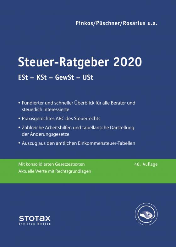 Cover-Bild Steuer-Ratgeber 2020