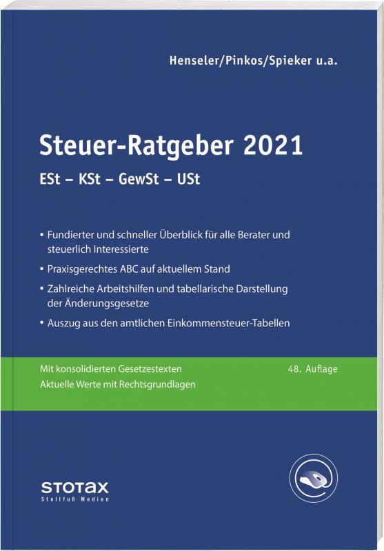 Cover-Bild Steuer-Ratgeber 2021