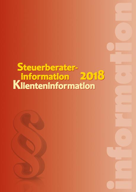 Cover-Bild Steuerberaterinformation 2018