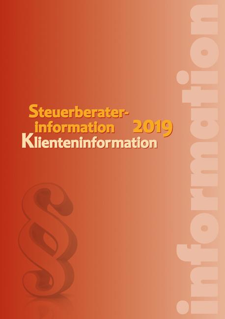 Cover-Bild Steuerberaterinformation 2019