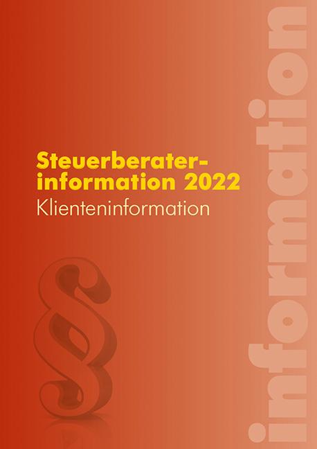 Cover-Bild Steuerberaterinformation 2022