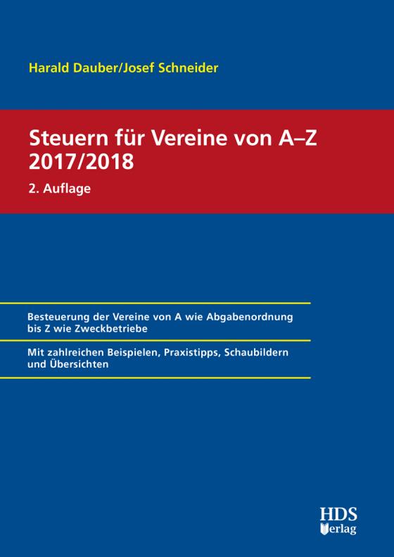 Cover-Bild Steuern für Vereine von A-Z 2017/2018