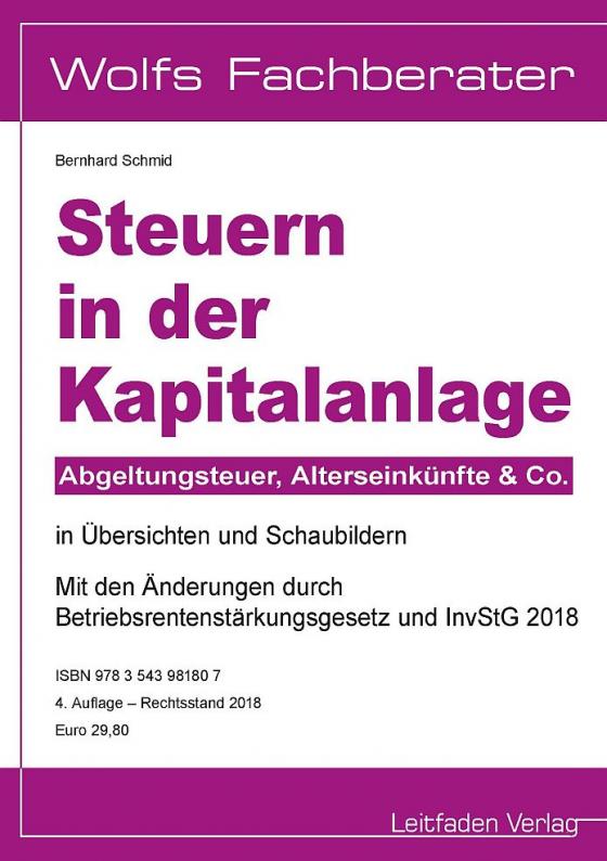 Cover-Bild Steuern in der Kapitalanlage