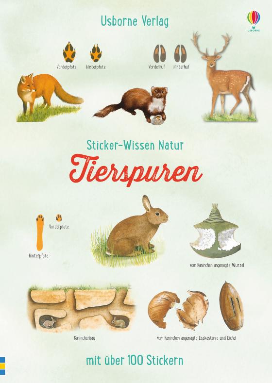 Cover-Bild Sticker-Wissen Natur: Tierspuren