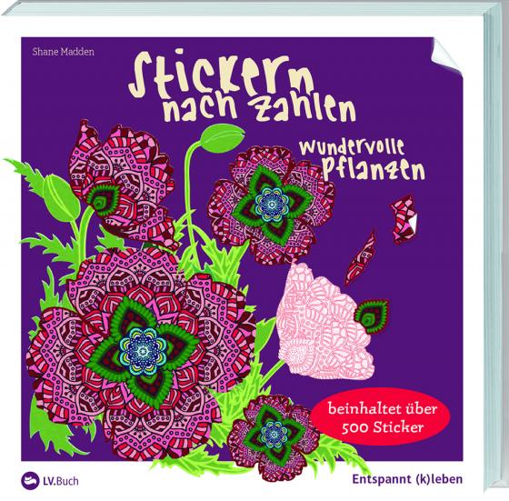 Cover-Bild Stickern nach Zahlen - Wundervolle Pflanze