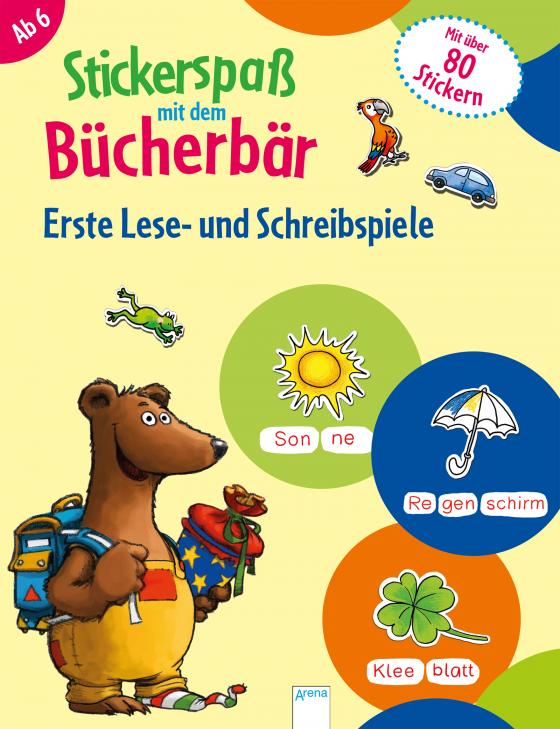 Cover-Bild Stickerspaß mit dem Bücherbär. Erste Lese- und Schreibspiele