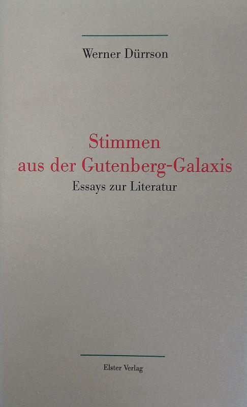 Cover-Bild Stimmen aus der Gutenberg-Galaxis