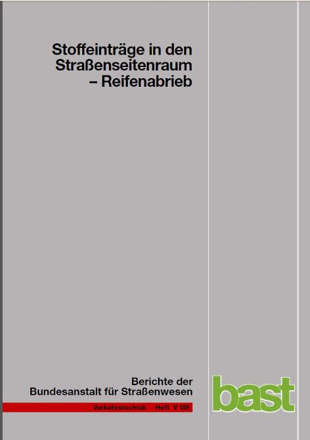 Cover-Bild Stoffeinträge in den Straßenseitenraum - Reifenabrieb