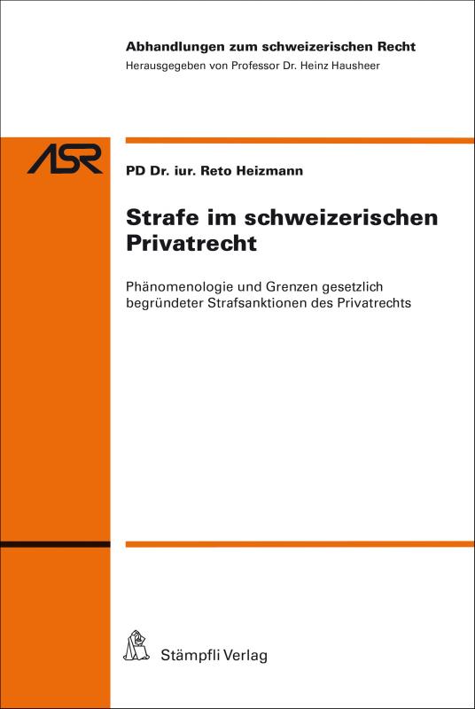 Cover-Bild Strafe im schweizerischen Privatrecht