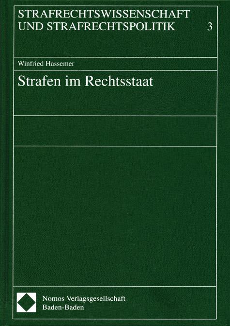 Cover-Bild Strafen im Rechtsstaat