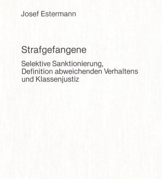 Cover-Bild Strafgefangene