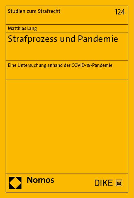 Cover-Bild Strafprozess und Pandemie